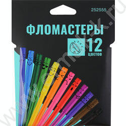 Фломастеры  12цв ERGO Light смываемые вентилируемый колпачок,европодвес пл/уп NEW | Фото 1