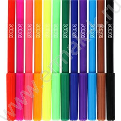 Фломастеры  12цв ERGO Light смываемые вентилируемый колпачок,европодвес пл/уп NEW | Фото 2