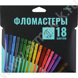 Фломастеры  18цв ERGO Light смываемые вентилируемый колпачок,европодвес пл/уп NEW | Фото 1
