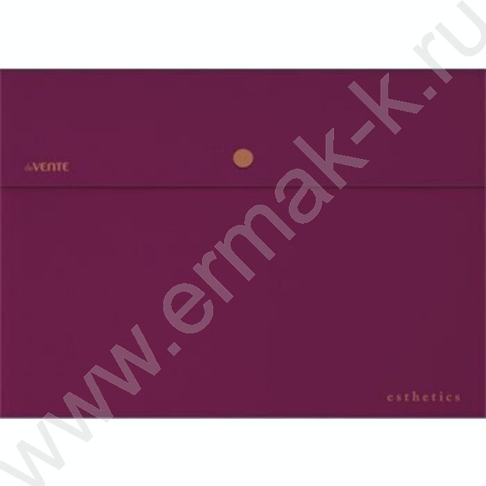 Папка-конверт на кнопке А4 "Esthetics" 350мкм. фактура "soft-touch" /непрозрачная бургунди | Фото 2