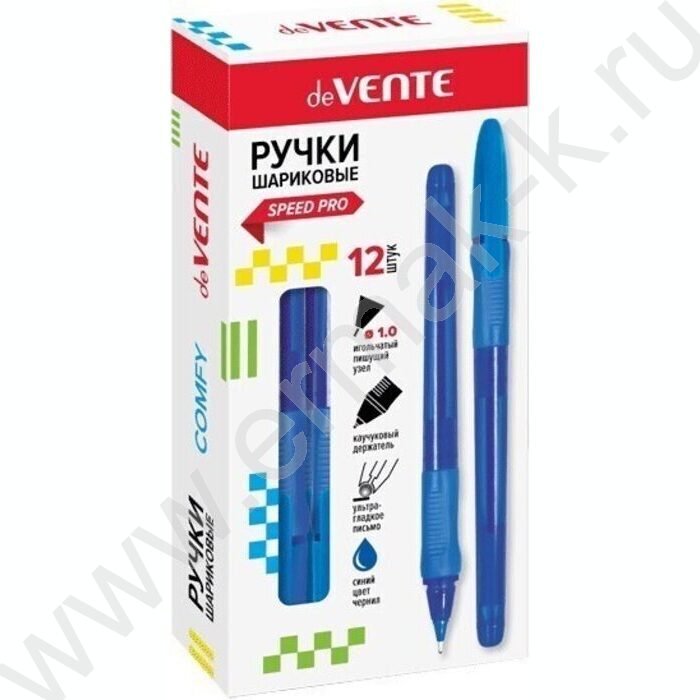 Ручка шар Triolino Comfy синяя 1,0мм /игольч. пишущий узел, полупроз.корпус с каучуковым держате NEW | Фото 2