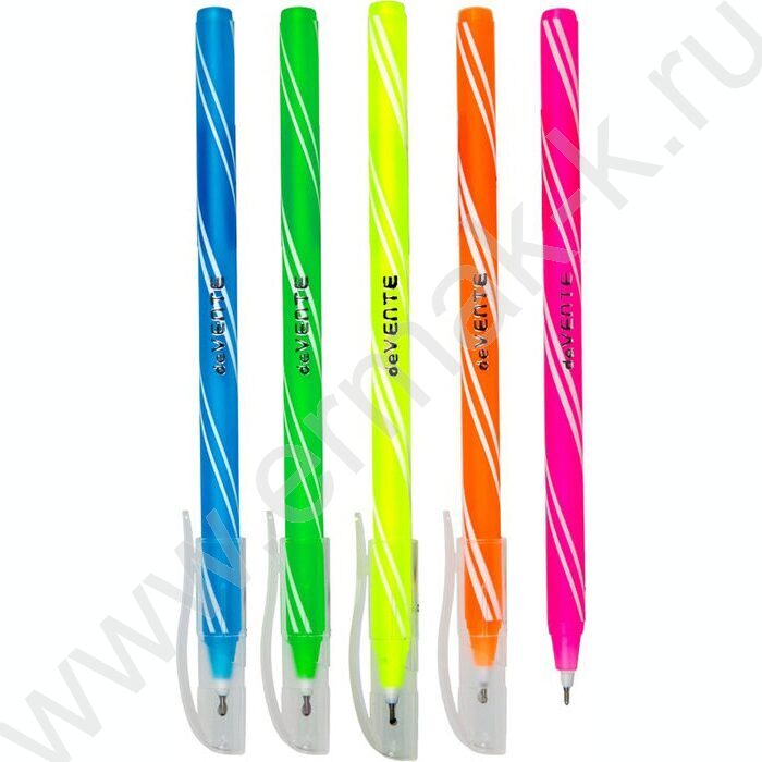 Ручка шар одноразовая 0,7мм Wrapex синяя /цветной корпус, цвета корпуса ассорти NEW | Фото 1