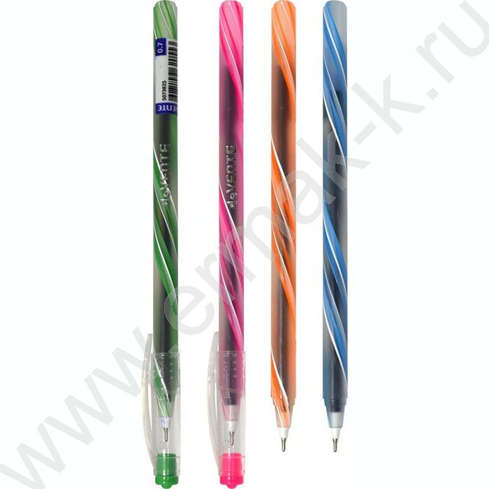 Ручка шар одноразовая 0,7мм Twist синяя /полупрозрачный корпус с цветным серпантином NEW | Фото 1