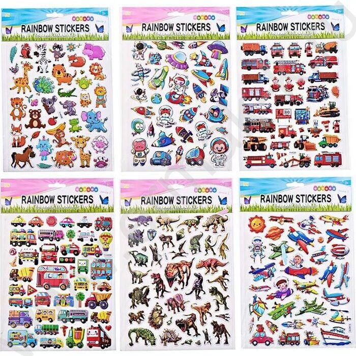 Наклейки декоративные 19*28,8см Для мальчиков ассорти | Фото 1