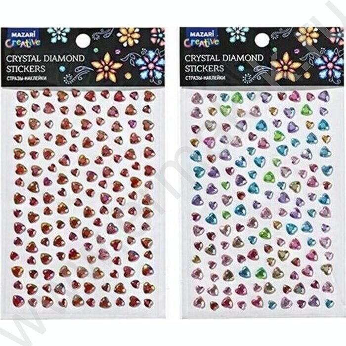 Наклейки-стразы пластиковые Ассорти ОПП-упаковка | Фото 2
