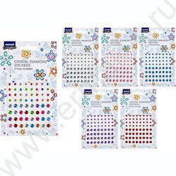 Наклейки-стразы пластиковые Ассорти ОПП-упаковка | Фото 1