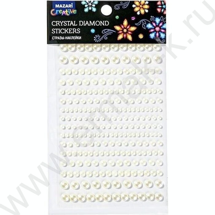 Наклейки-стразы пластиковые Ассорти ОПП-упаковка | Фото 2