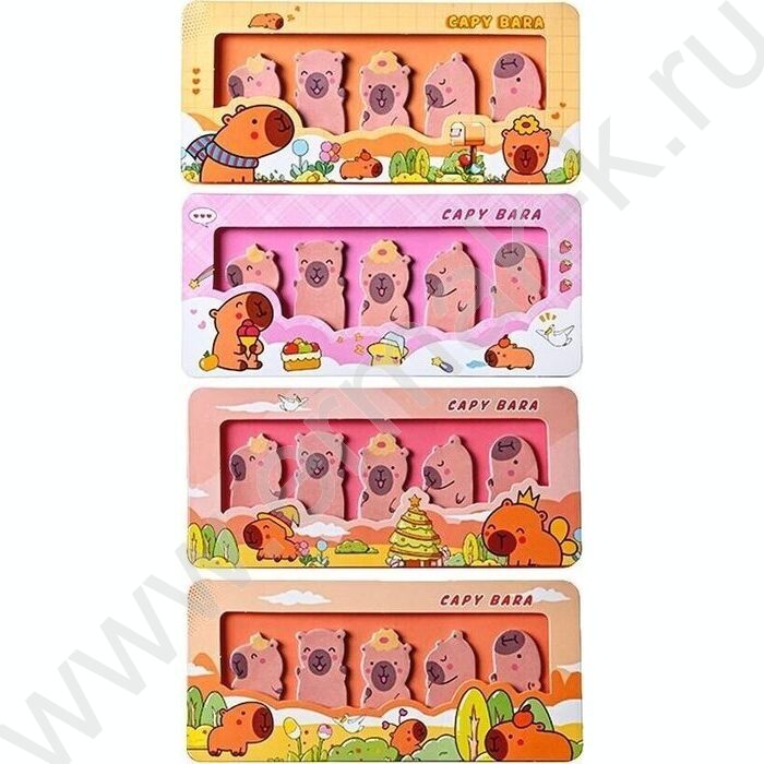 Набор закладок с клеевым краем 5 блоков по 15л. бумажные | Фото 1