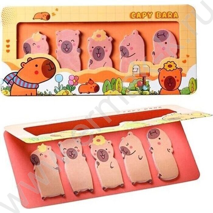 Набор закладок с клеевым краем 5 блоков по 15л. бумажные | Фото 2