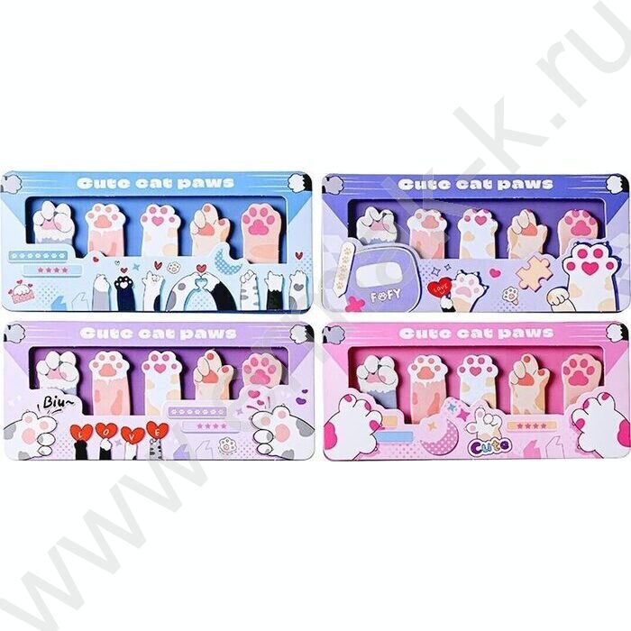 Набор закладок с клеевым краем 5 блоков по 15л. бумажные | Фото 1