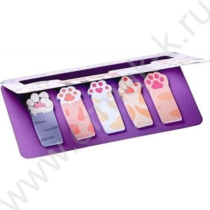 Набор закладок с клеевым краем 5 блоков по 15л. бумажные | Фото 2