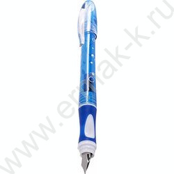 Ручка перьевая синяя "Delta"  с 10 картриджами, тип пера M (Medium) /иридиевое перо, блистер NEW | Фото 4