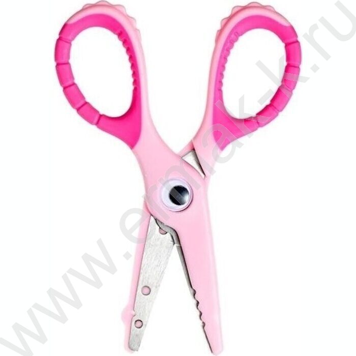 Ножницы 13,4см детские Crocodile лезвия из нержавеющей стали,  пластиковые ручки, ассорти | Фото 2