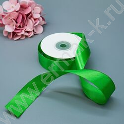 Лента атлас 2,5см*22,85м 25ярд зеленая | Фото 2