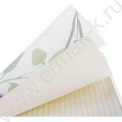 Блокнот  80л А6 спираль/пластик.обл. "NATURAL BLUE FLOWERS" | Фото 3