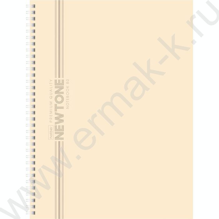 Тетрадь  80л А4 клетка/спираль/многоуров.перфорация "NEWtone PASTEL Лунный камень" | Фото 1