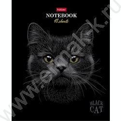 Тетрадь  48л клетка "Black Cat" /3D лак /мат.лам. /5видов | Фото 3