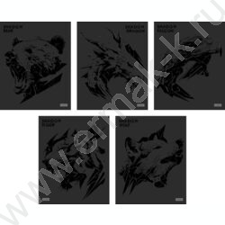 Тетрадь  48л клетка "Shadow" /3D лак /мат.лам. /5видов | Фото 1