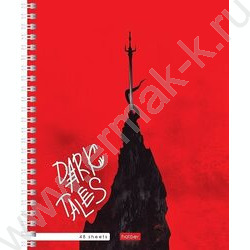 Тетрадь  48л клетка/спираль "Dark tales" 4вида | Фото 2