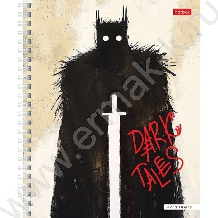Тетрадь  48л клетка/спираль "Dark tales" 4вида | Фото 3