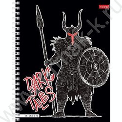 Тетрадь  48л клетка/спираль "Dark tales" 4вида | Фото 4