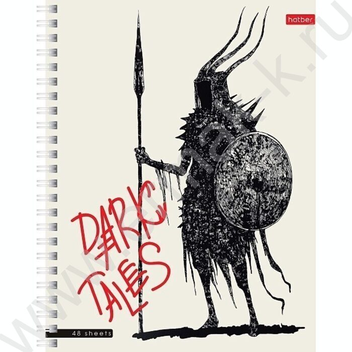 Тетрадь  48л клетка/спираль "Dark tales" 4вида | Фото 5