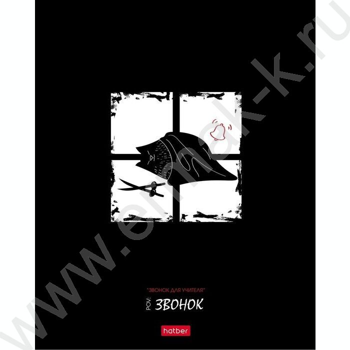 Тетрадь  48л клетка/пластик обл. "Кот-самурай" ассорти | Фото 5