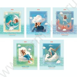 Тетрадь  48л клетка "Весь ее Мир- Выпуск №1" /ламинац SOFT-TOUCH/тиснение/ 5видов | Фото 1