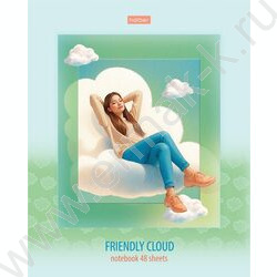 Тетрадь  48л клетка "Весь ее Мир- Выпуск №1" /ламинац SOFT-TOUCH/тиснение/ 5видов | Фото 5