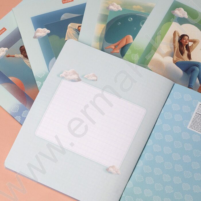 Тетрадь  48л клетка "Весь ее Мир- Выпуск №1" /ламинац SOFT-TOUCH/тиснение/ 5видов | Фото 9