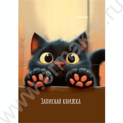 Зап. книжка 48л А7 тв.обл  "Лапки котика-2" /глянец/ NEW | Фото 1