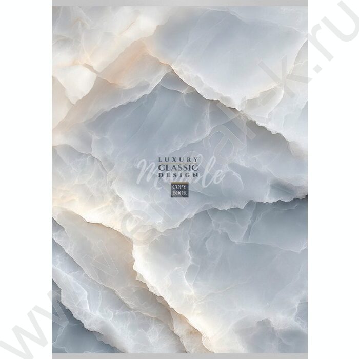 Тетрадь  96л А4 клетка "Нежный мрамор-1" | Фото 1