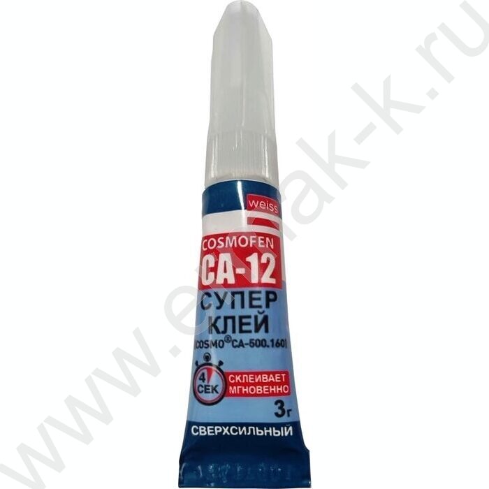 Супер клей COSMO CA 12, тюбик 3гр | Фото 2