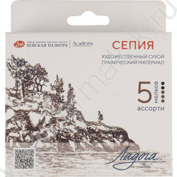 Сепия Ладога 5 мелков ассорти цветов NEW | Фото 1