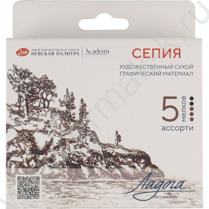 Сепия Ладога 5 мелков ассорти цветов | Фото 1