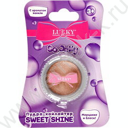 Хайлайтер-пудра для лица и тела Sweet Shine,cияющий с ароматом ванили NEW | Фото 1