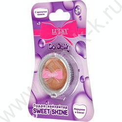 Хайлайтер-пудра для лица и тела Sweet Shine,cияющий с ароматом ванили NEW | Фото 3