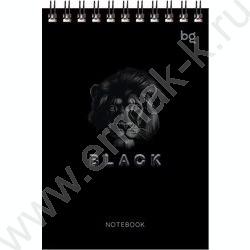 Блокнот  60л А6 спираль "Just black" ассорти NEW | Фото 4