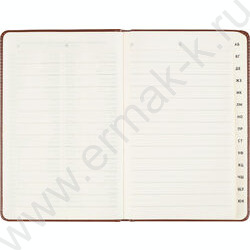 Книга телефонная  80л А5 Nebraska. Brown /кожзам,вырубка NEW | Фото 2