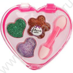 Набор детской косметики для девочек.тени для век с блестками,аппликатор NEW | Фото 1