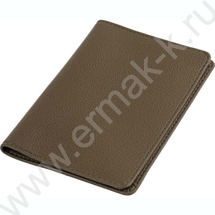 Обложка д/паспорта Оливковая /экокожа | Фото 2