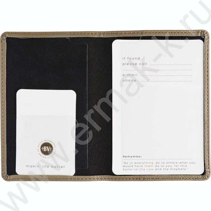 Обложка д/паспорта Оливковая /экокожа | Фото 3