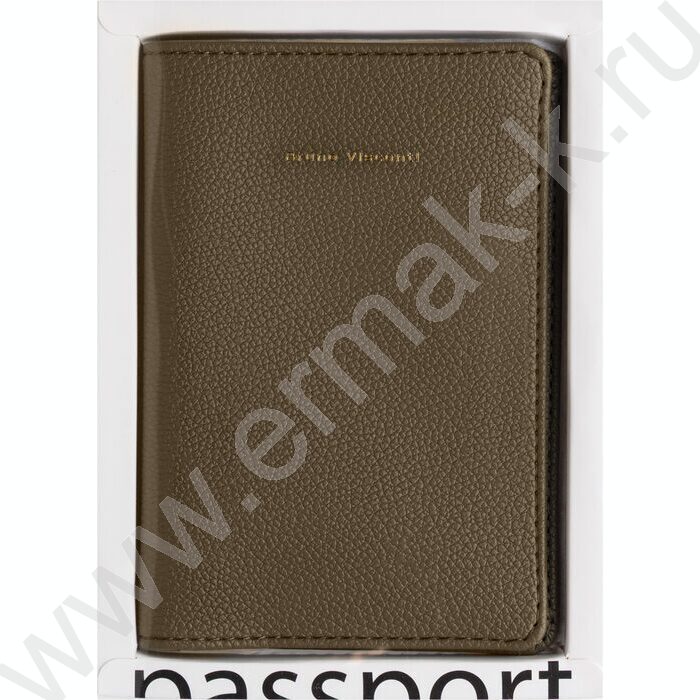 Обложка д/паспорта Оливковая /экокожа | Фото 4