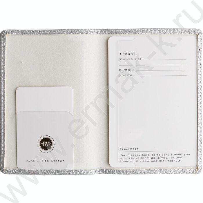 Обложка д/паспорта Серебро /экокожа | Фото 3