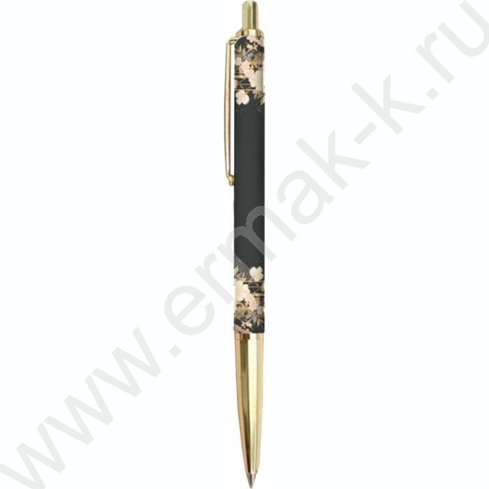 Ручка шар авт метал "Цветочная фантазия" 0,7мм | Фото 1