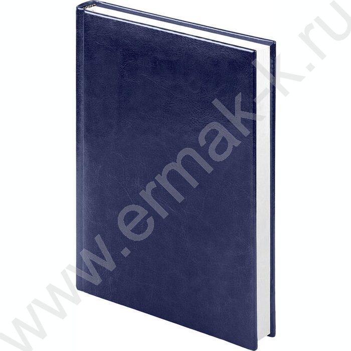 Ежедневник 2026г А5 320стр "Sigma" синий /белый блок, перфорация угла, ляссе | Фото 1
