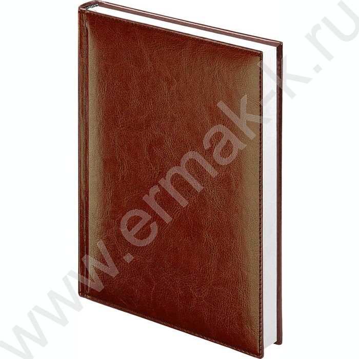 Ежедневник 2026г А5 352стр "Birmingham" коричневый /иск. кожа, с прошивкой по периметру, ляссе | Фото 1