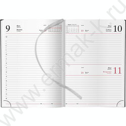 Ежедневник 2026г А5 320стр "Sigma FLEX" синий /белый блок, перфорация угла, ляссе NEW | Фото 2