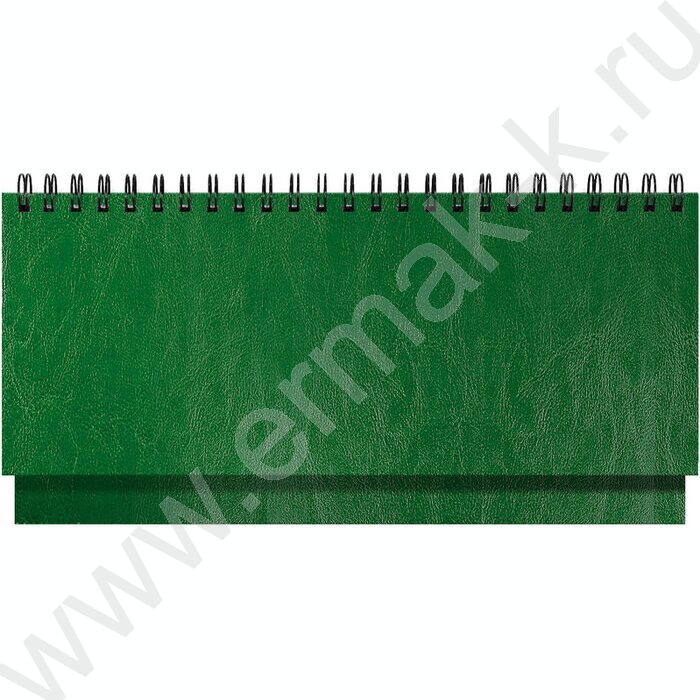 Ежедневник-планинг 2026г 128стр Sigma зеленый /иск. кожа, белый блок | Фото 1