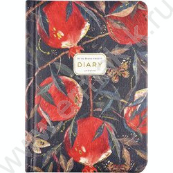 Ежедневник н/дат А6 120л Flora.Гранат /иск.кожа,ляссе NEW | Фото 2